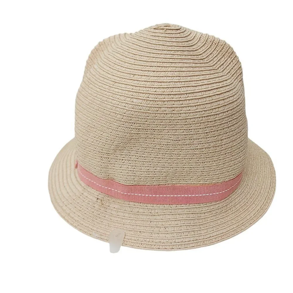 Zara Accessories Straw Cloche Hat Girls One Size Stylish Outdoor Casual